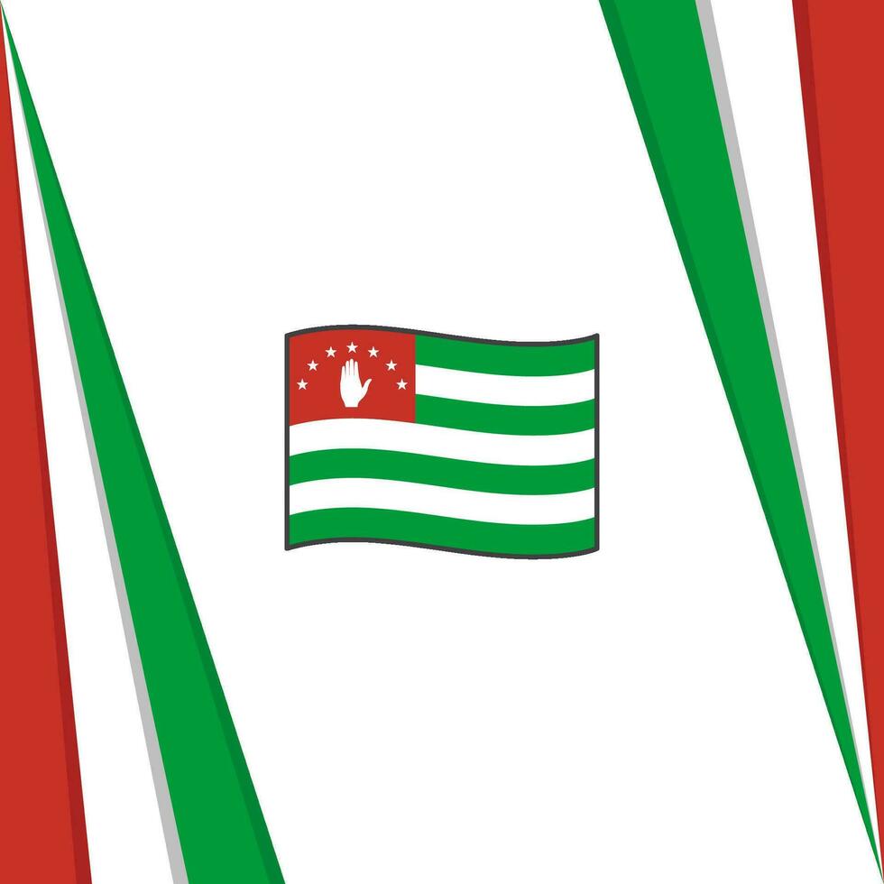 Abkhazia Flag Abstract Background Design Template. Abkhazia Independence Day Banner Social Media Post. Abkhazia Flag vector