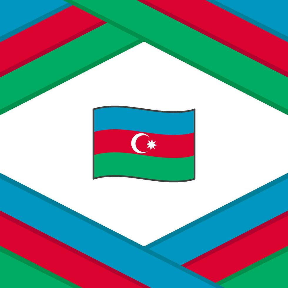 Azerbaijan Flag Abstract Background Design Template. Azerbaijan Independence Day Banner Social Media Post. Azerbaijan Template vector