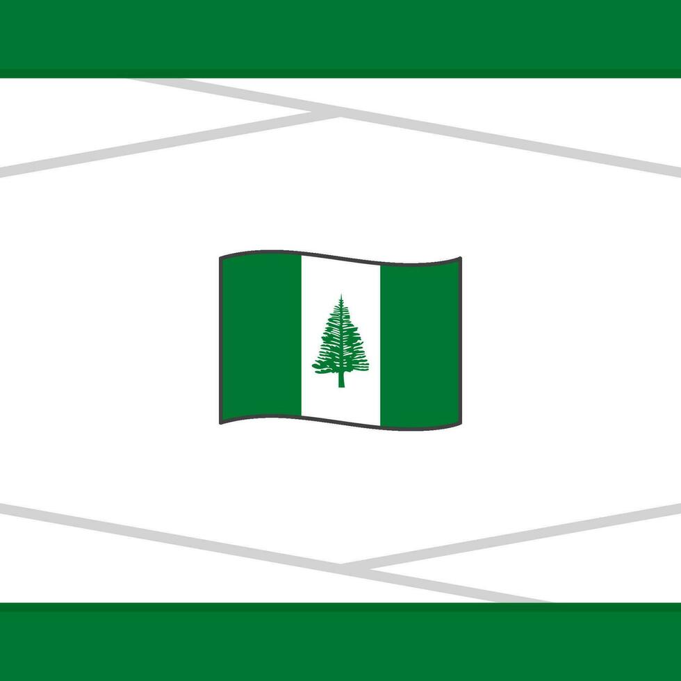 Norfolk Island Flag Abstract Background Design Template. Norfolk Island Independence Day Banner Social Media Post. Norfolk Island Vector