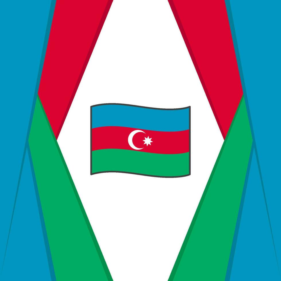 Azerbaijan Flag Abstract Background Design Template. Azerbaijan Independence Day Banner Social Media Post. Azerbaijan Background vector
