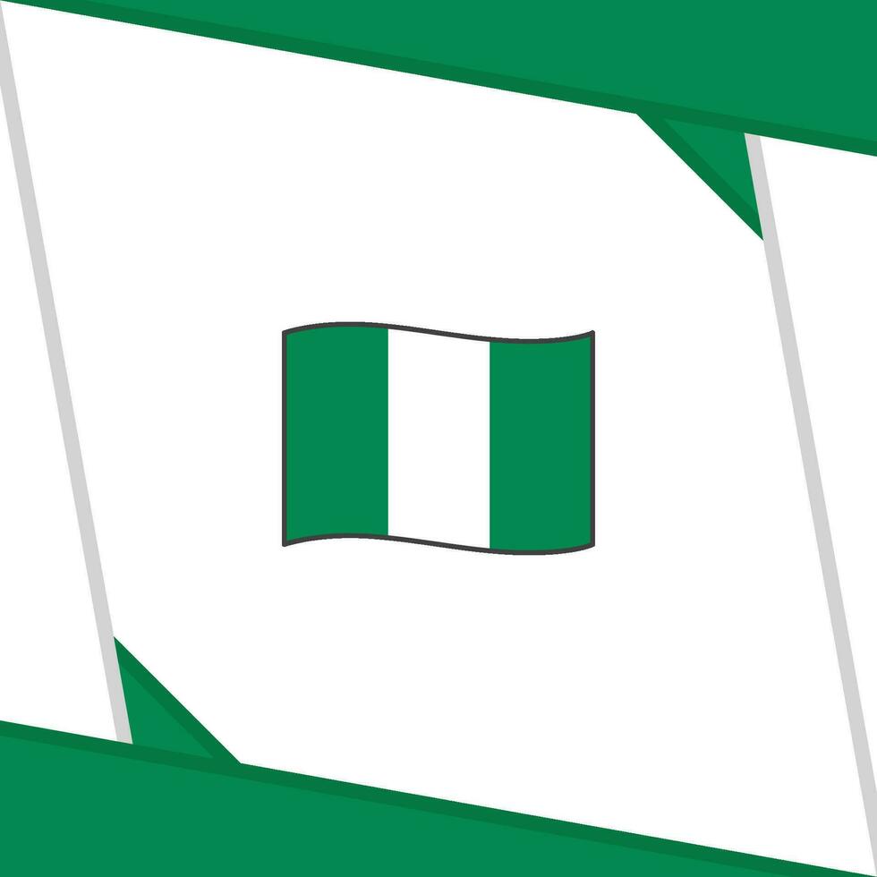 Nigeria bandera resumen antecedentes diseño modelo. Nigeria independencia día bandera social medios de comunicación correo. Nigeria independencia día vector
