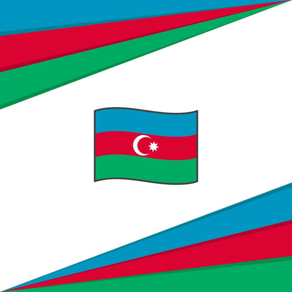 Azerbaijan Flag Abstract Background Design Template. Azerbaijan Independence Day Banner Social Media Post. Azerbaijan Design vector