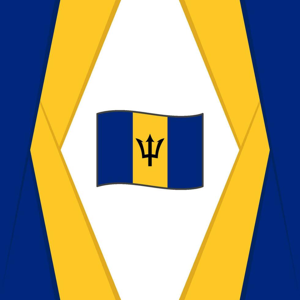 Barbados Flag Abstract Background Design Template. Barbados Independence Day Banner Social Media Post. Barbados Background vector