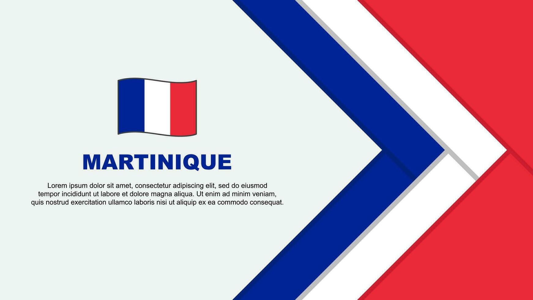 Martinique Flag Abstract Background Design Template. Independence Day Banner Cartoon Vector Illustration. Cartoon