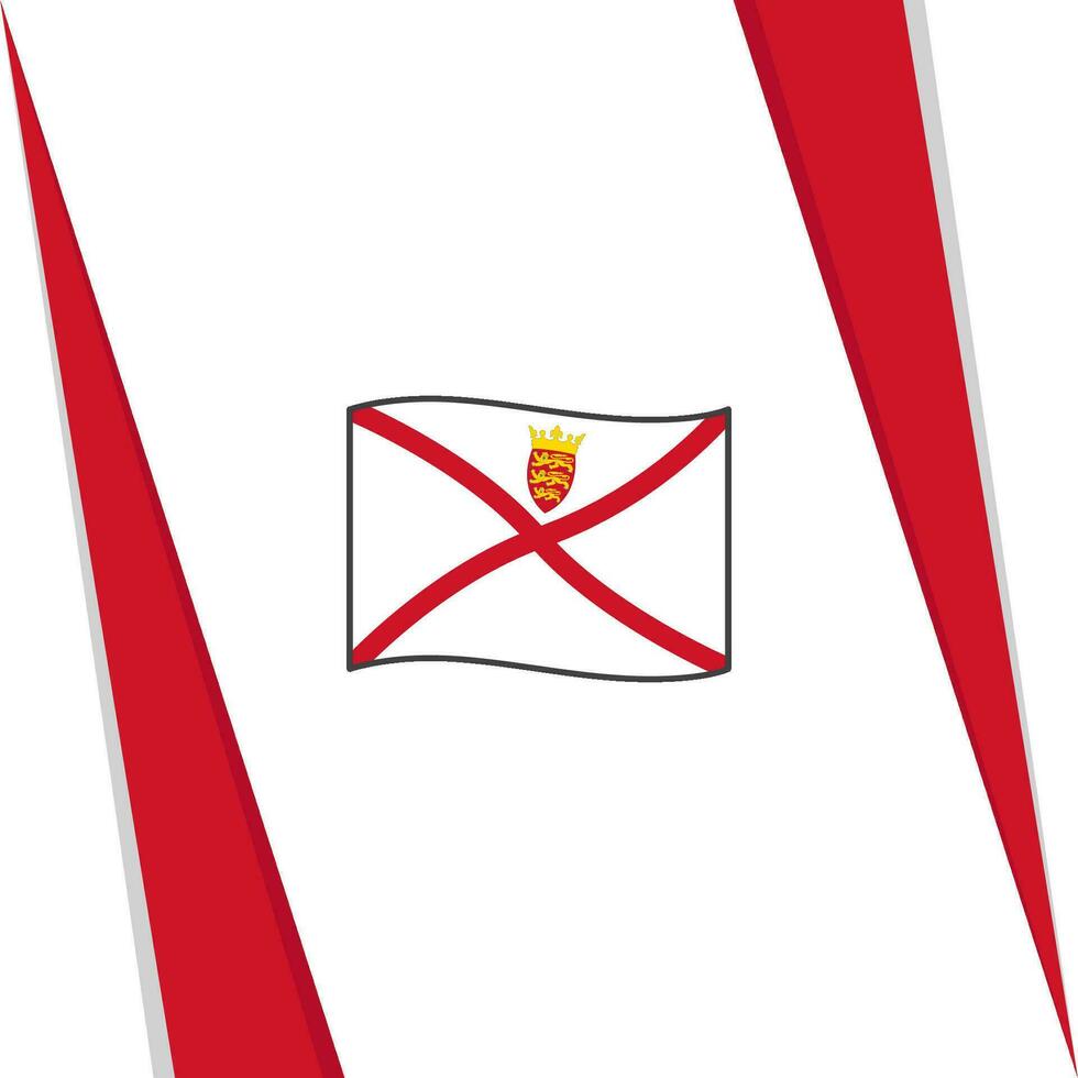 Jersey Flag Abstract Background Design Template. Jersey Independence Day Banner Social Media Post. Jersey Flag vector
