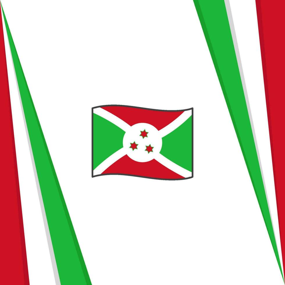 Burundi Flag Abstract Background Design Template. Burundi Independence Day Banner Social Media Post. Burundi Flag vector