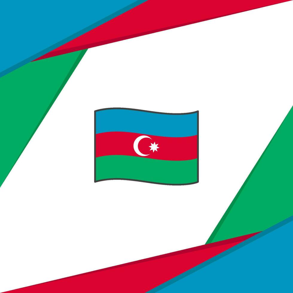 Azerbaijan Flag Abstract Background Design Template. Azerbaijan Independence Day Banner Social Media Post. Azerbaijan vector