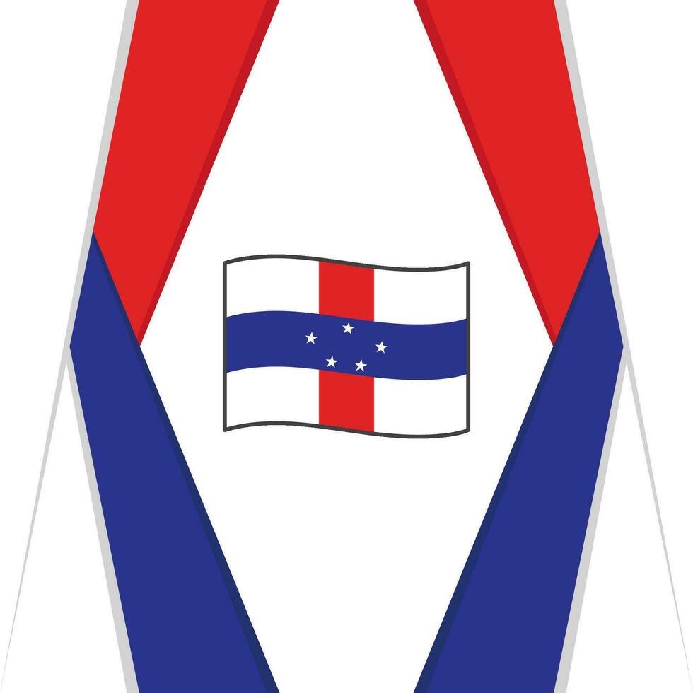 Netherlands Antilles Flag Abstract Background Design Template. Netherlands Antilles Independence Day Banner Social Media Post. Netherlands Antilles Background vector