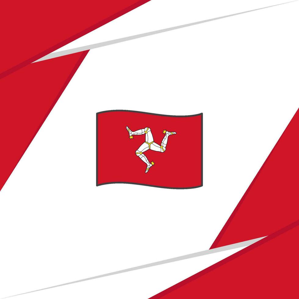 Isle Of Man Flag Abstract Background Design Template. Isle Of Man Independence Day Banner Social Media Post. Isle Of Man vector