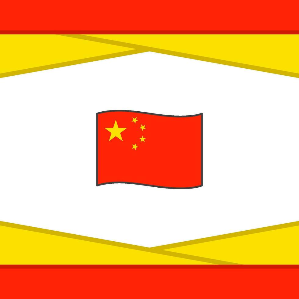 China Flag Abstract Background Design Template. China Independence Day Banner Social Media Post. China Vector