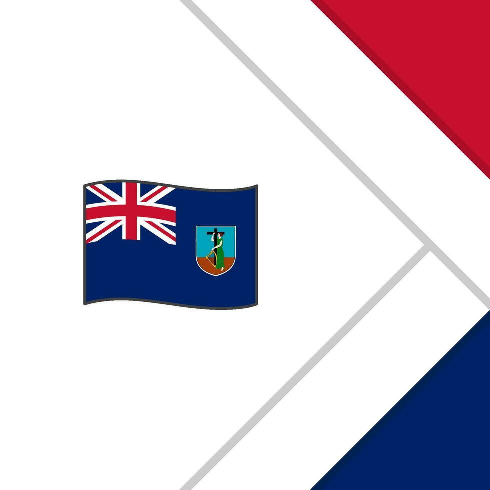 Montserrat Flag Abstract Background Design Template. Montserrat Independence Day Banner Social Media Post. Montserrat Cartoon vector