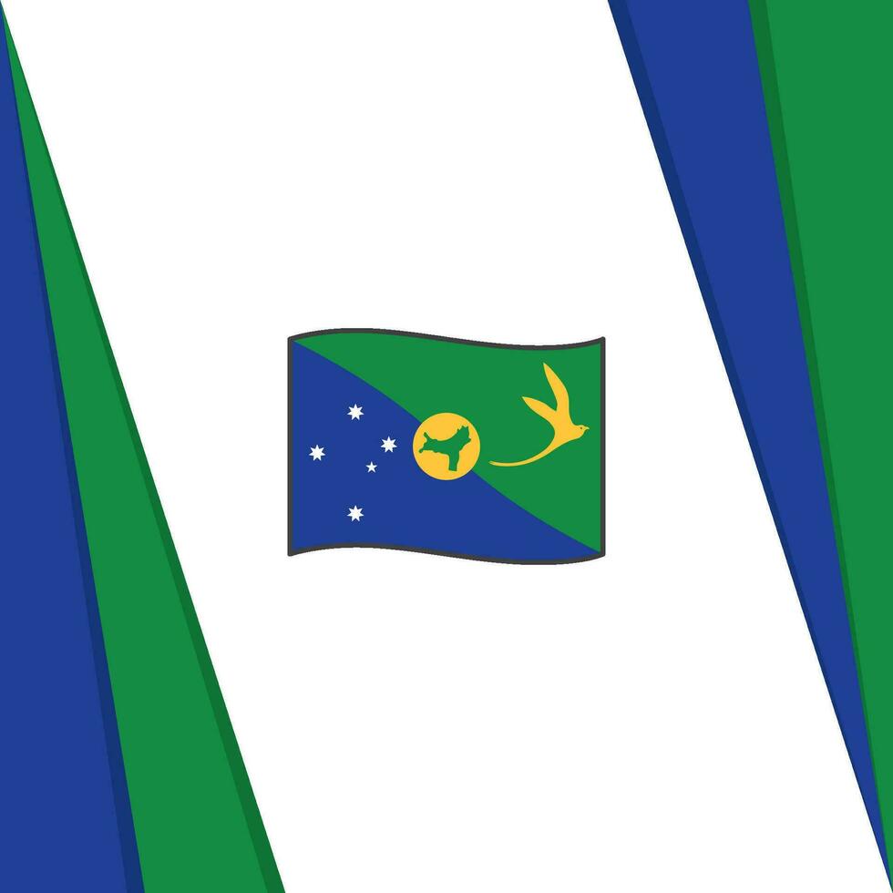 Christmas Island Flag Abstract Background Design Template. Christmas Island Independence Day Banner Social Media Post. Christmas Island Flag vector