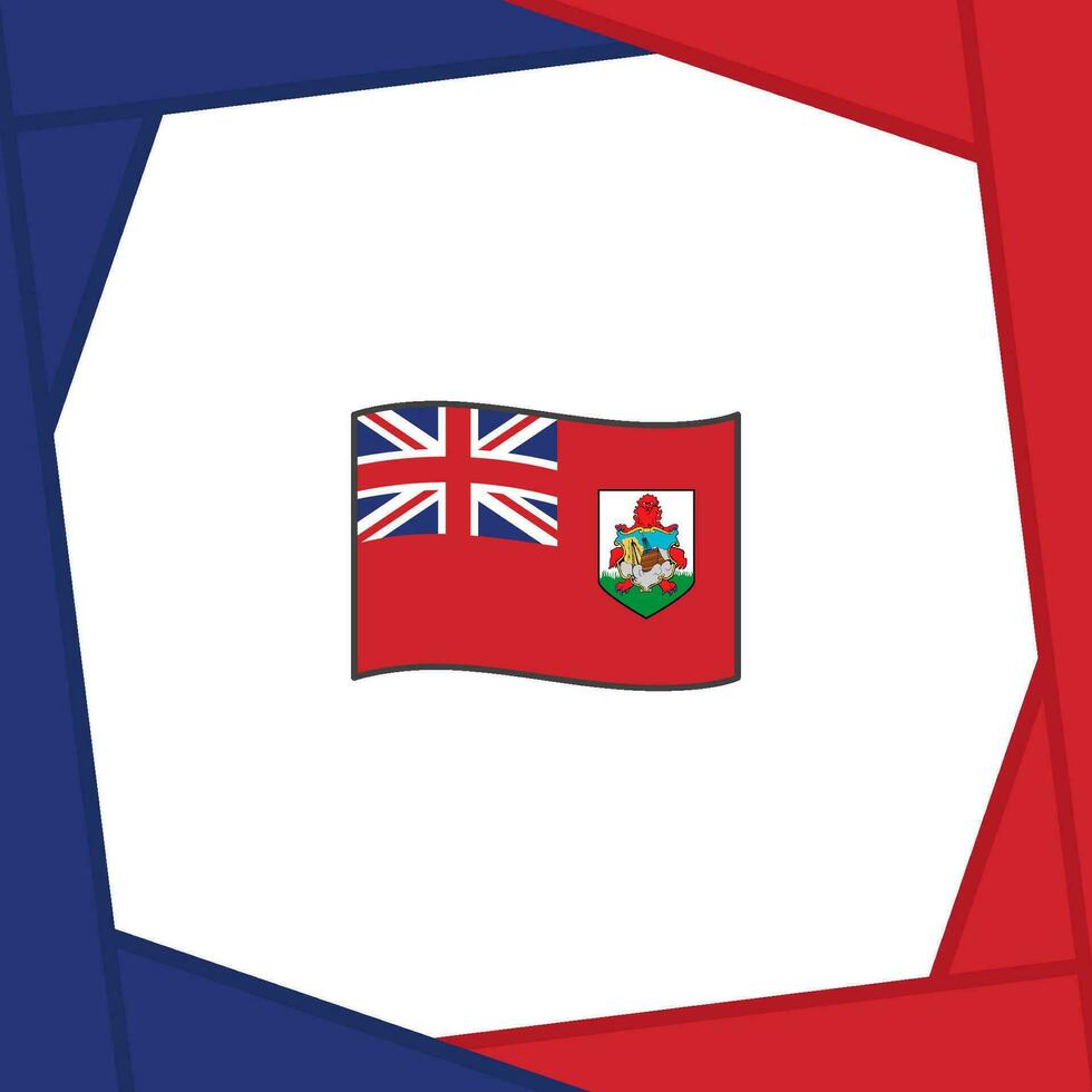 Bermuda Flag Abstract Background Design Template. Bermuda Independence Day Banner Social Media Post. Bermuda Banner vector