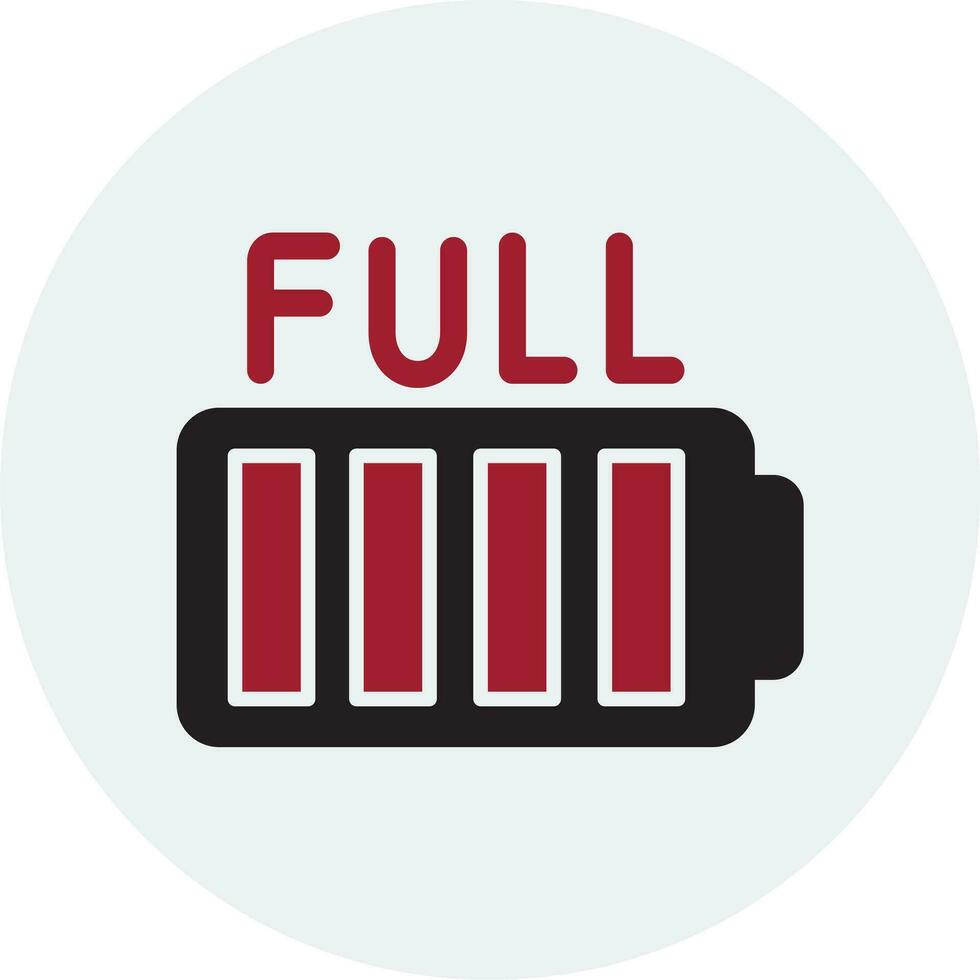 Full Battery Vector Icon