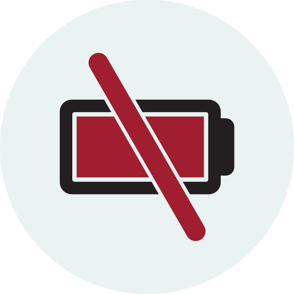 Empty Battery Vector Icon