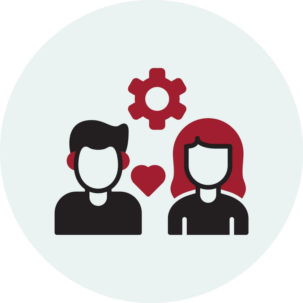 humano relaciones vector icono