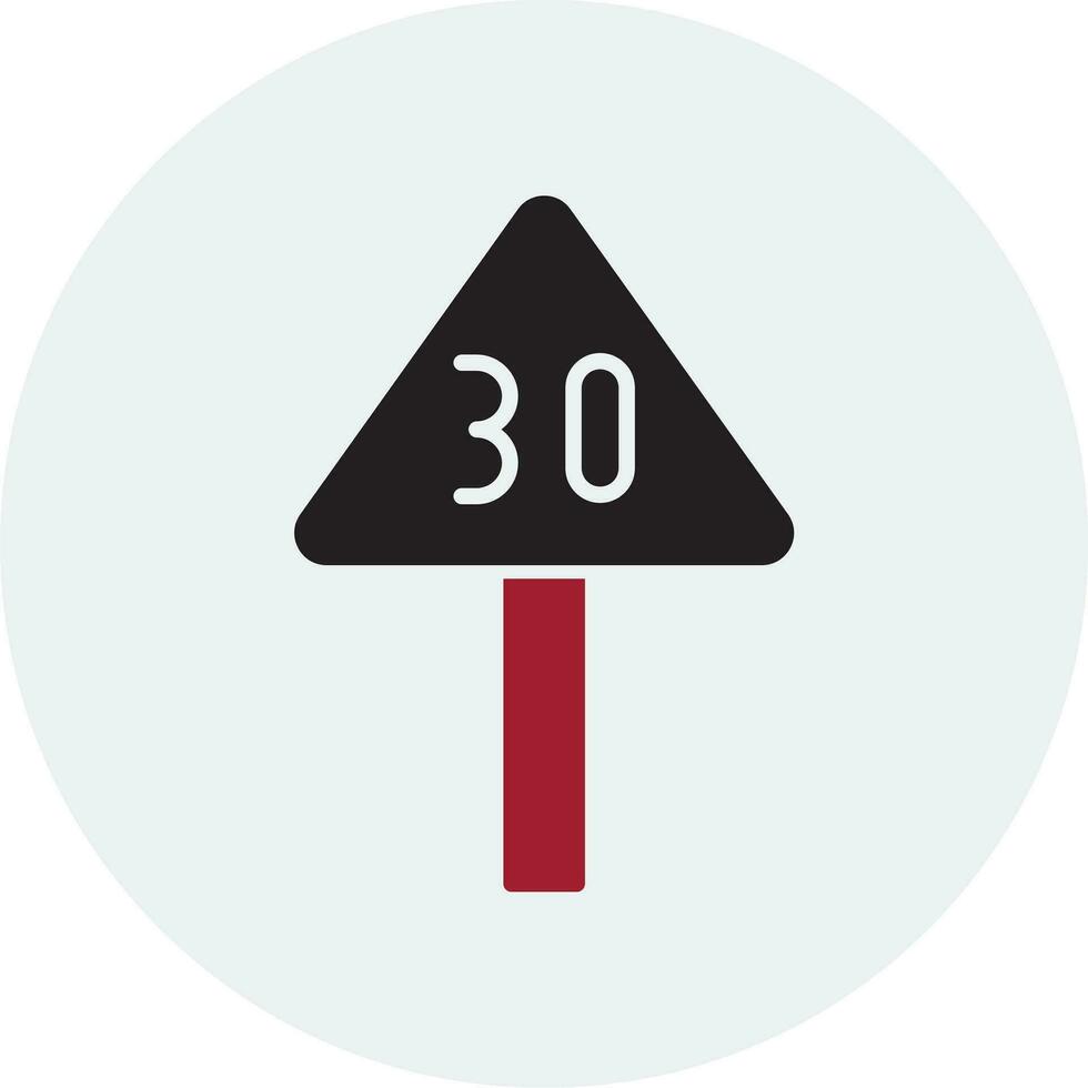 Speed Limit Vector Icon