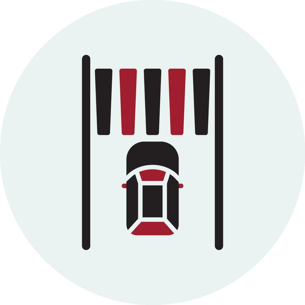 Zebra Crossing Vector Icon