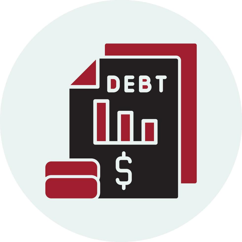 Debt Vector Icon