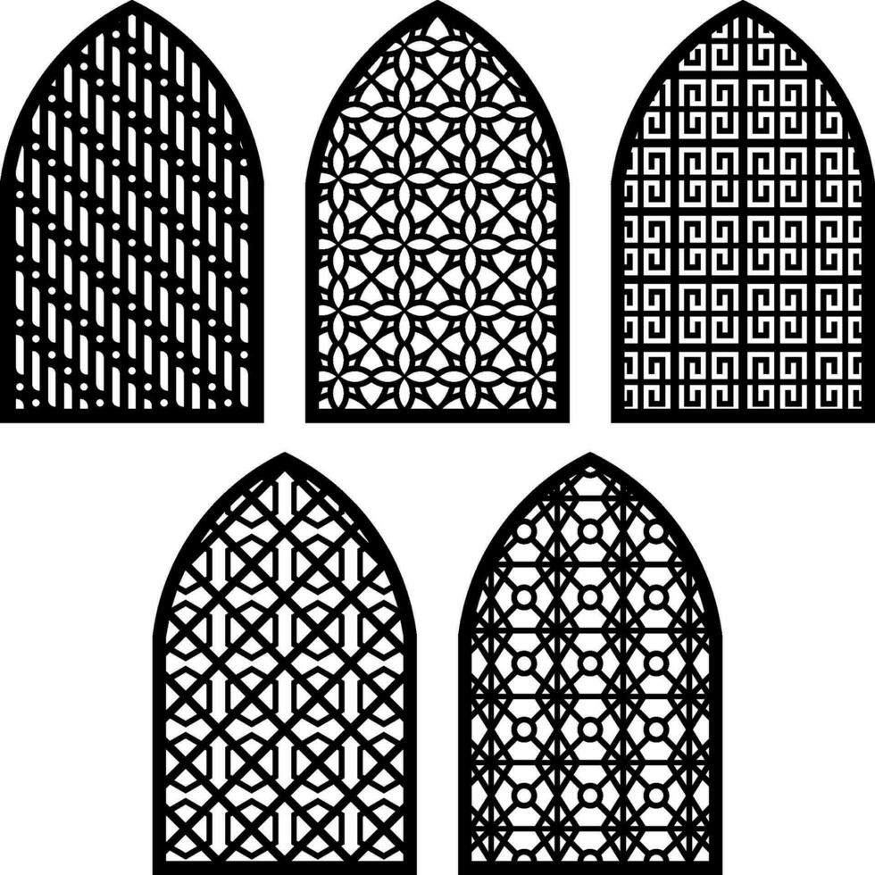 Simple Vector Pattern for Laser Cutting, Decoration, Ornament, Metal design, wood carving, and vector