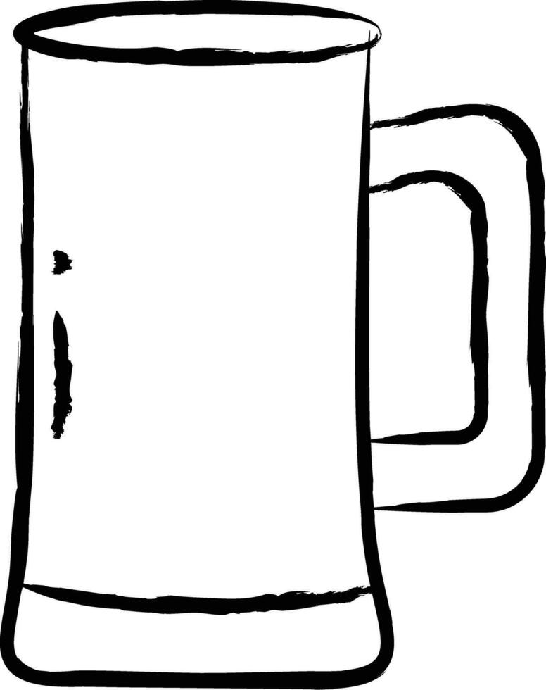 Beer Mug hand drawn vector illustration