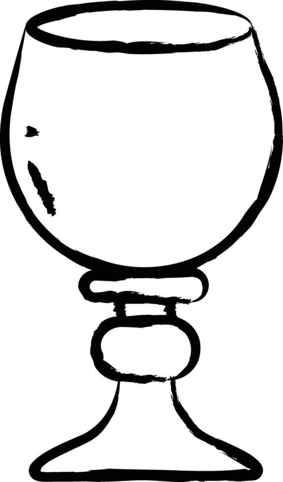 Bar glass hand drawn vector illustration