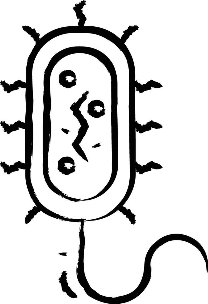 procariota mano dibujado vector ilustración