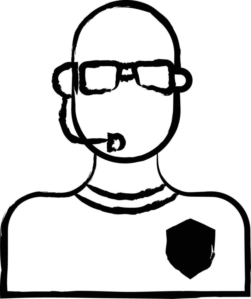 Bouncers hand drawn vector illustration