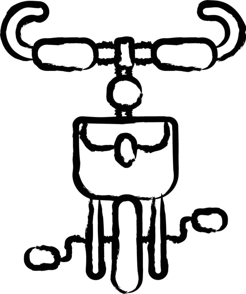 Bicycle hand drawn vector illustration