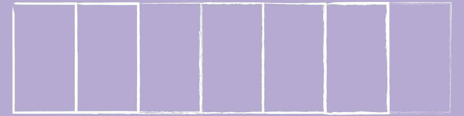 Grunge square and rectangle frames. Ink empty black boxes set. Rectangle borders collections. Rubber square stamp imprint. Vector illustration isolated on white background.
