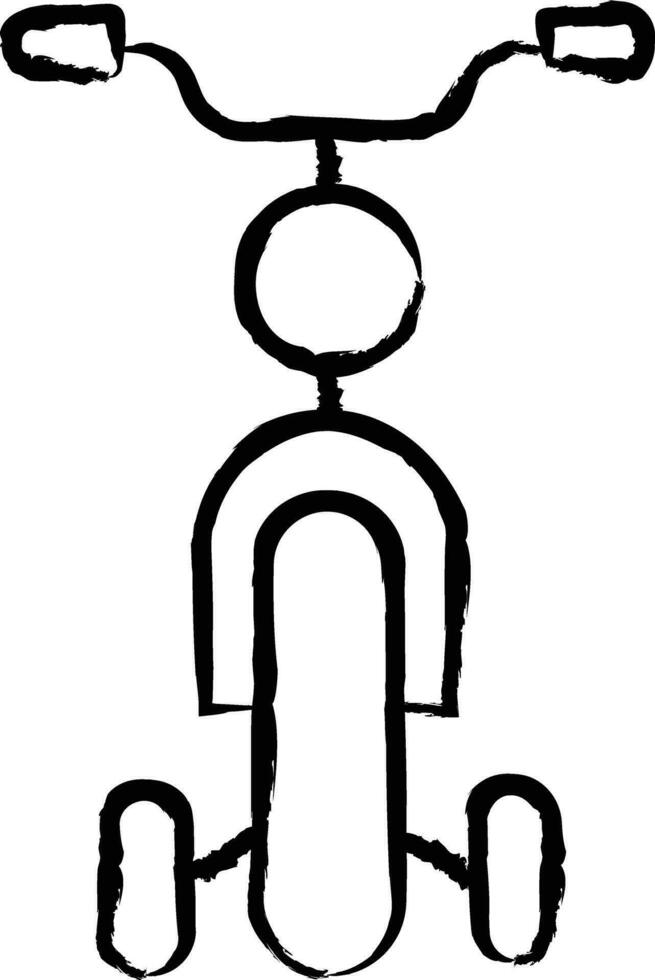 Bicycle hand drawn vector illustration