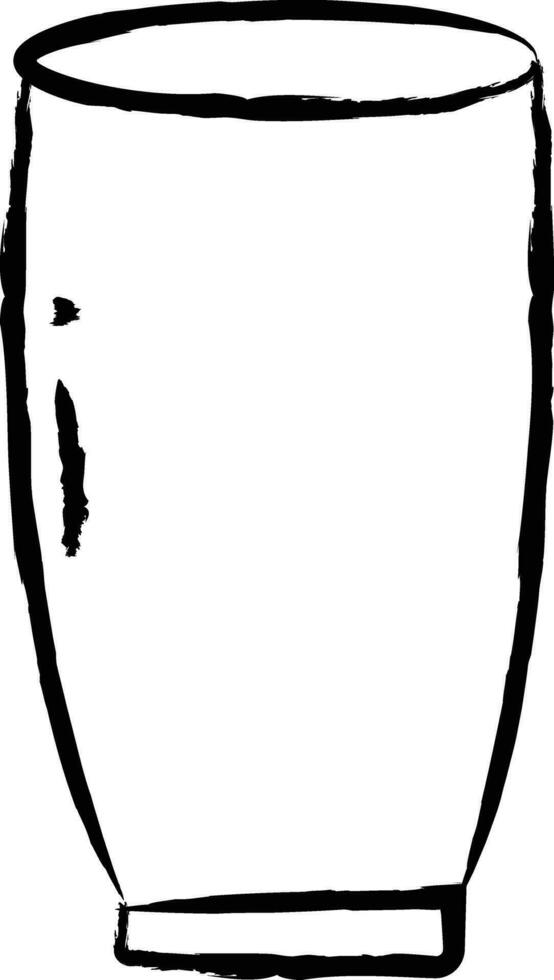 Bar glass hand drawn vector illustration