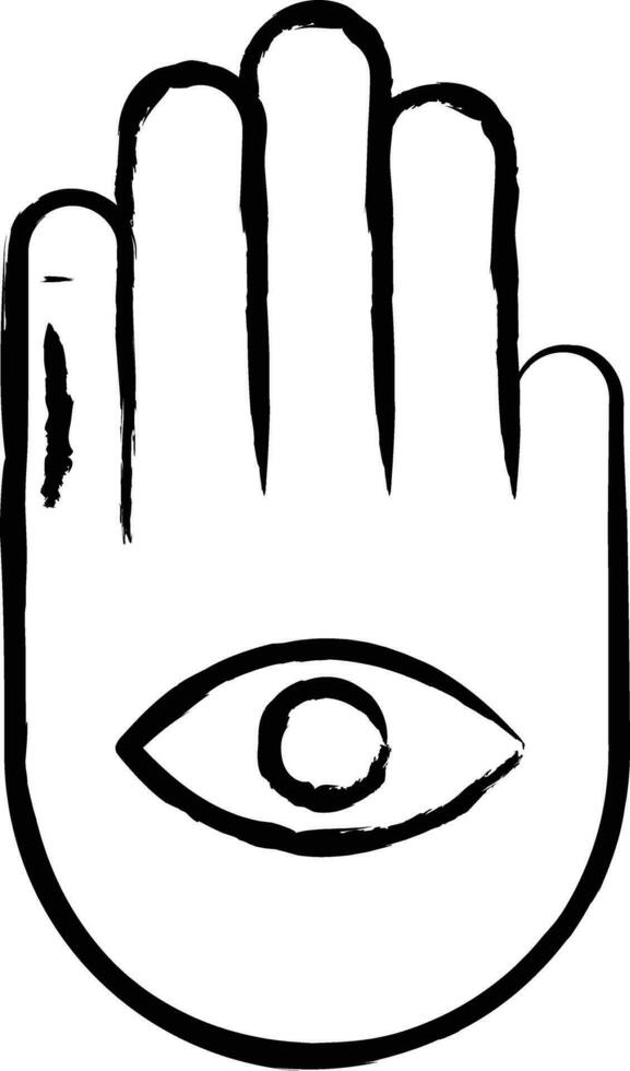 Buddha Hand hand drawn vector illustration