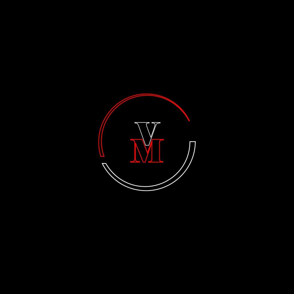VM creative modern letters logo design template vector