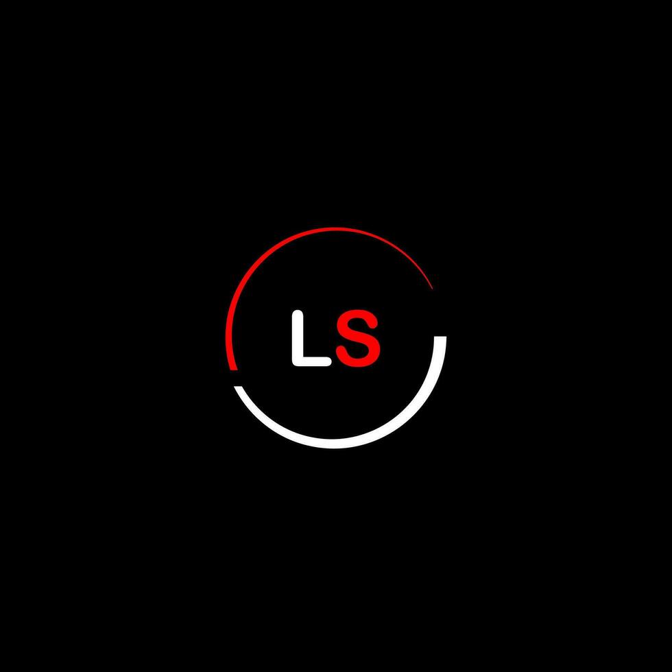 LS creative modern letters logo design template vector