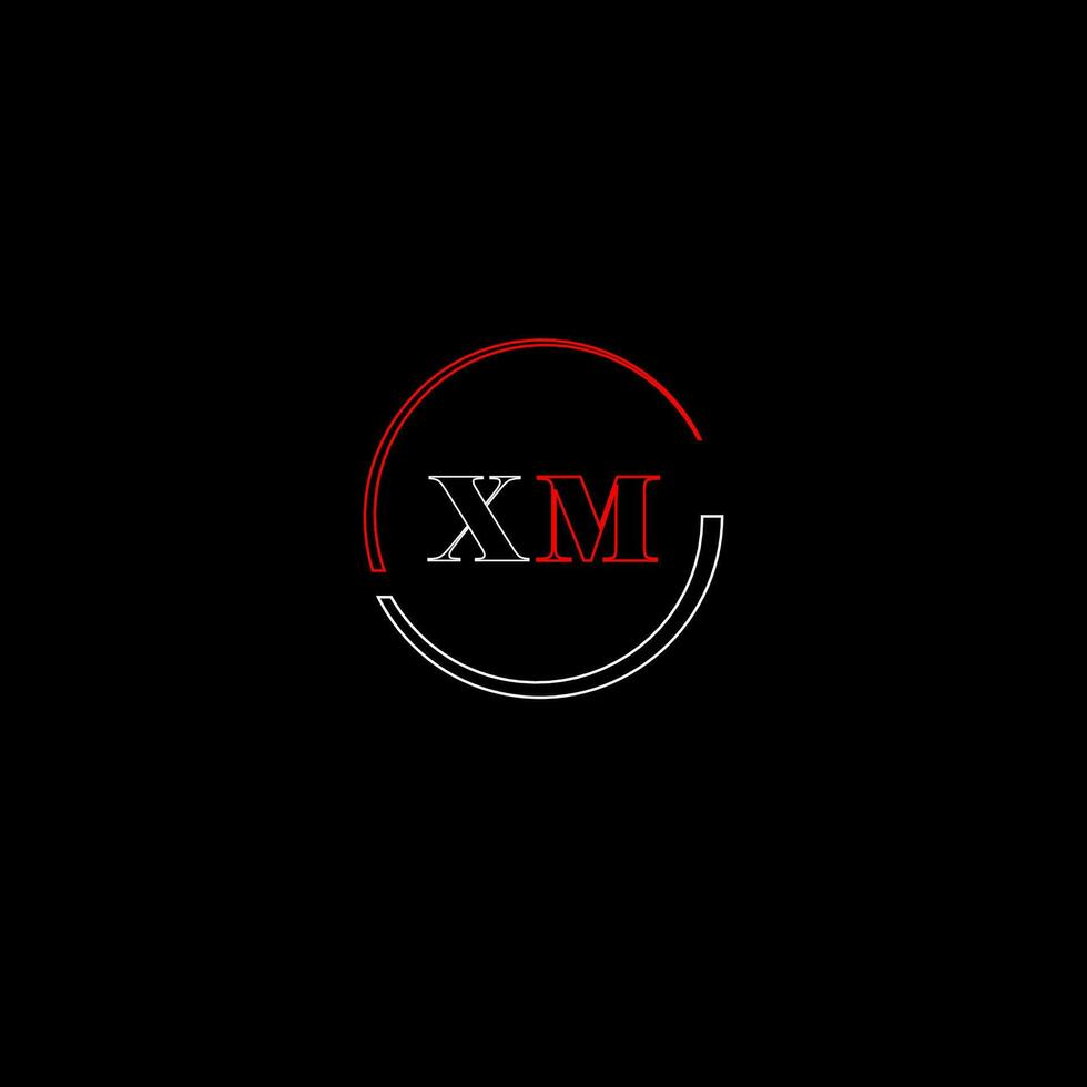 XMcreative modern letters logo design template vector