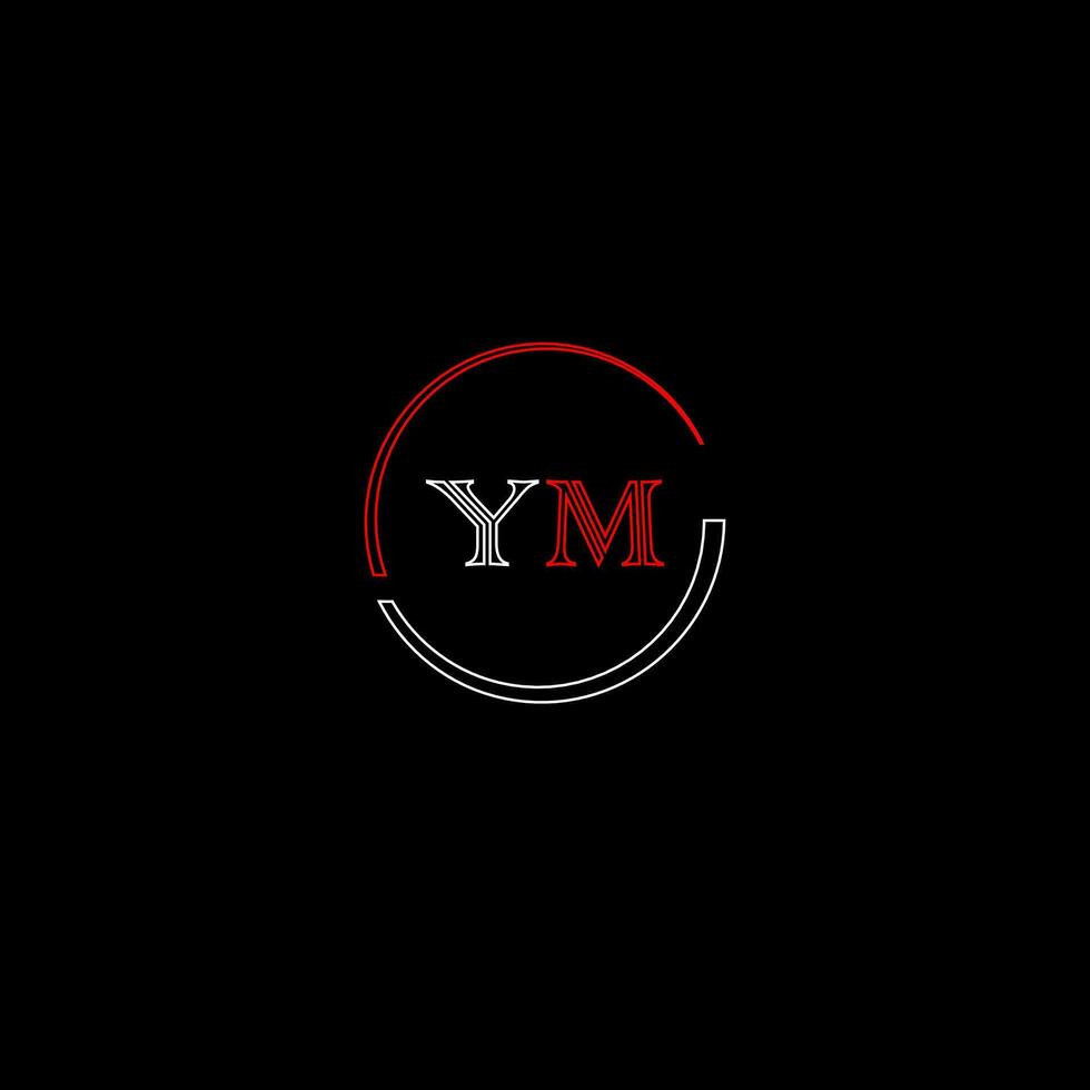 MY creative modern letters logo design template vector