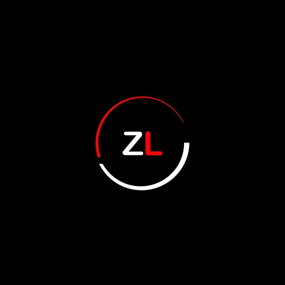 ZL creative modern letters logo design template vector