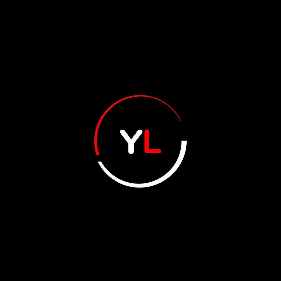 YL creative modern letters logo design template vector