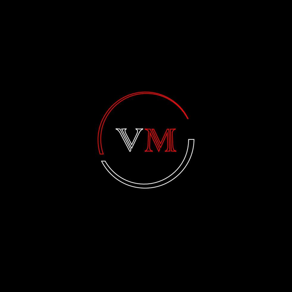 VM creative modern letters logo design template vector