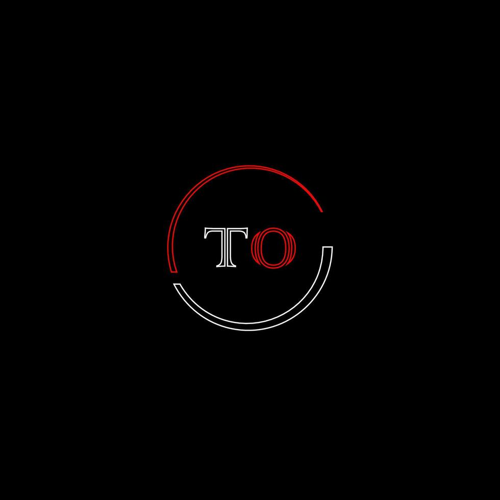 TO creative modern letters logo design template vector