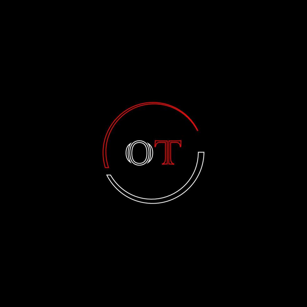 OT creative modern letters logo design template vector