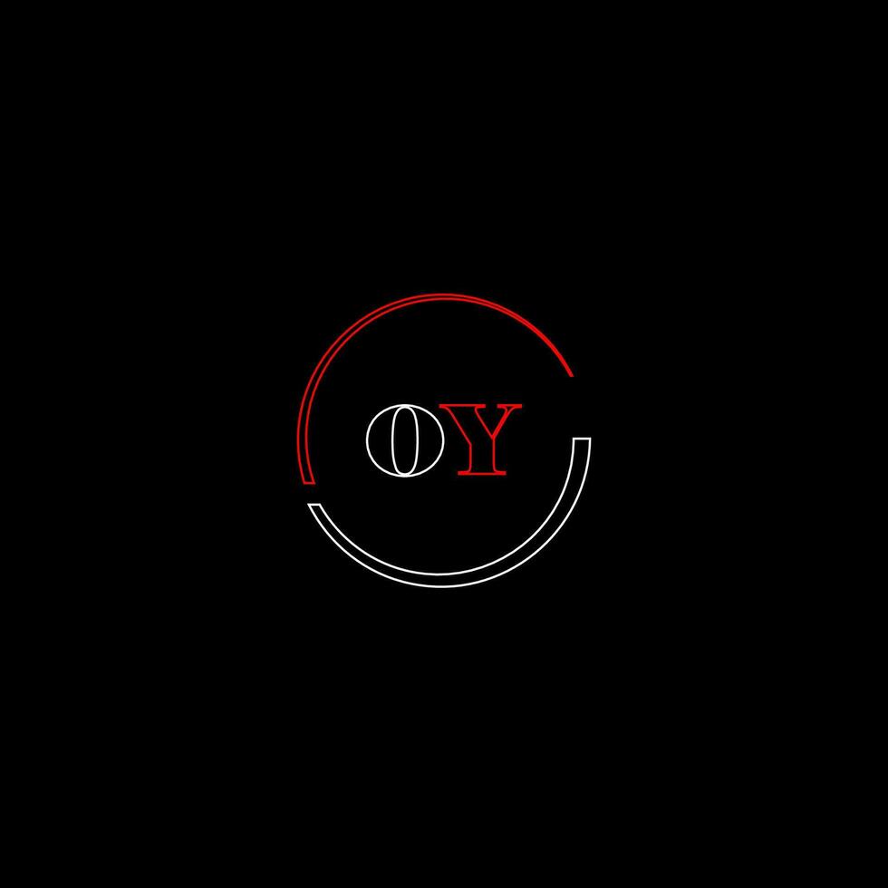 OY creative modern letters logo design template vector