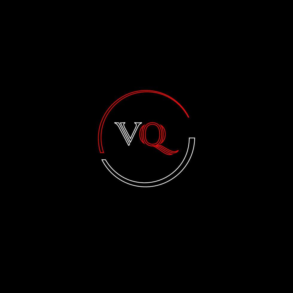 vq creativo moderno letras logo diseño modelo vector