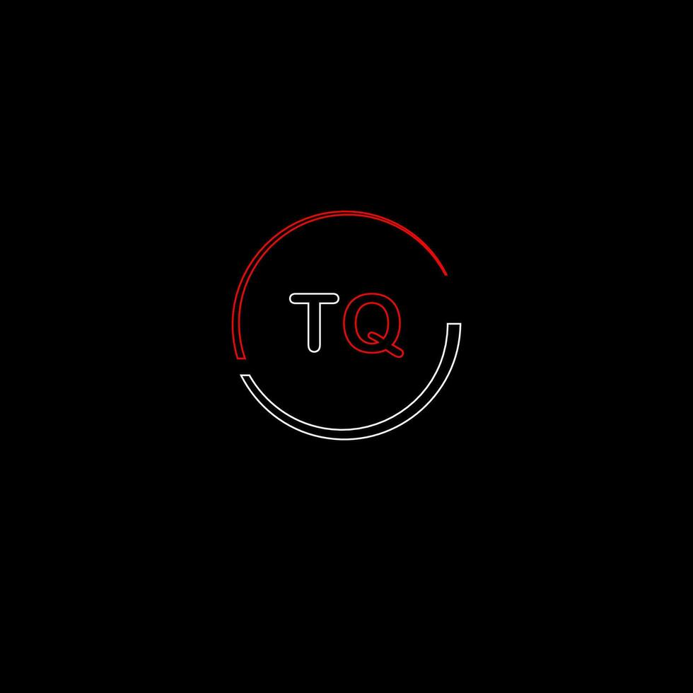TQ creative modern letters logo design template vector