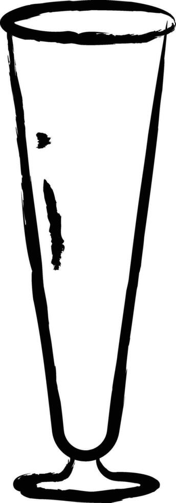 Bar glass hand drawn vector illustration