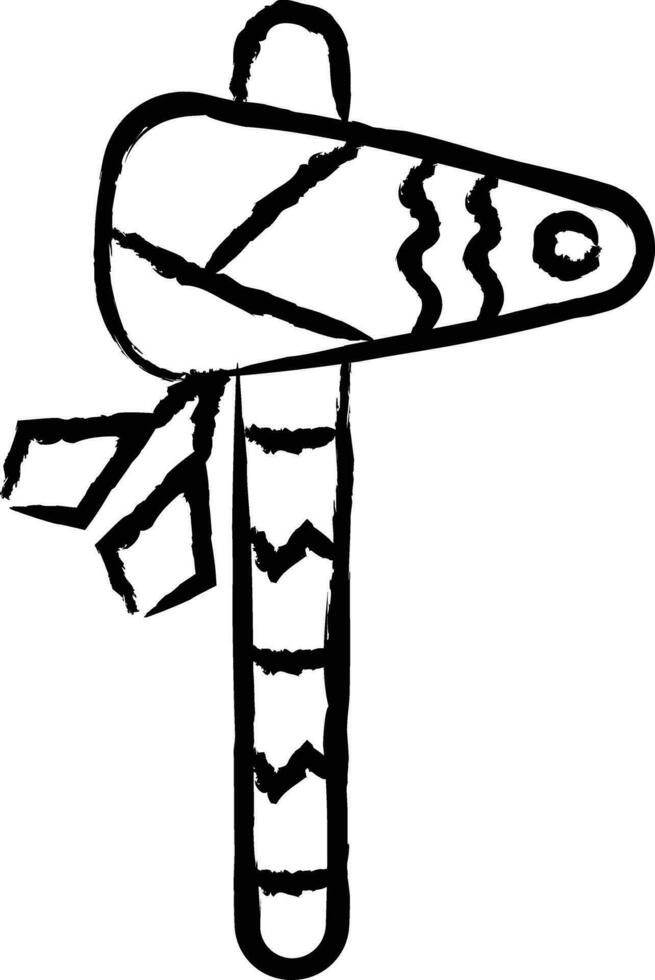 Tomahawk hand drawn vector illustration