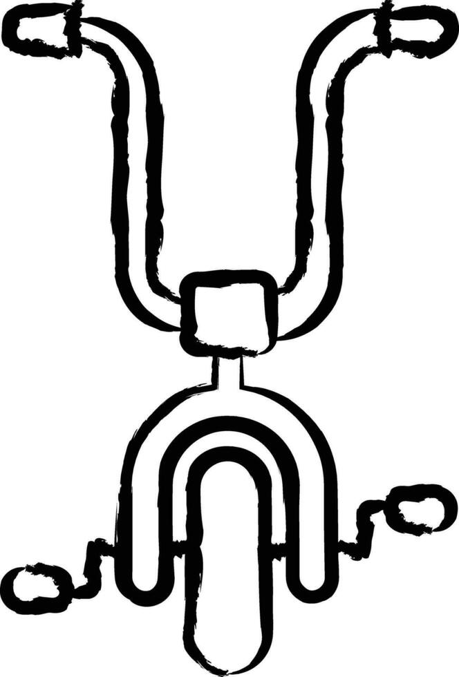 Bicycle hand drawn vector illustration