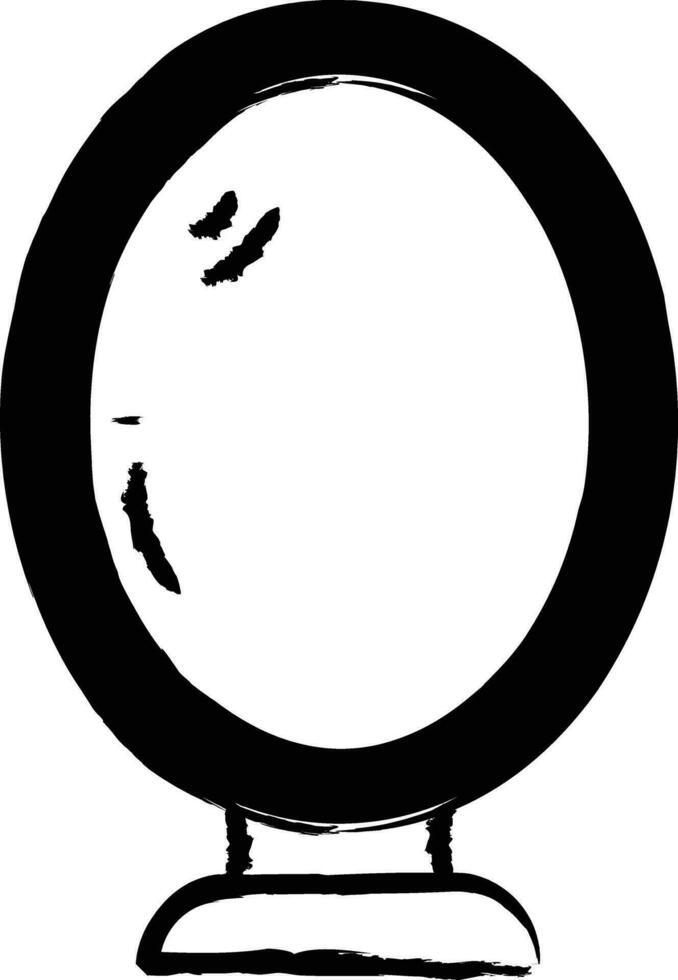 Mirror hand drawn vector illustration