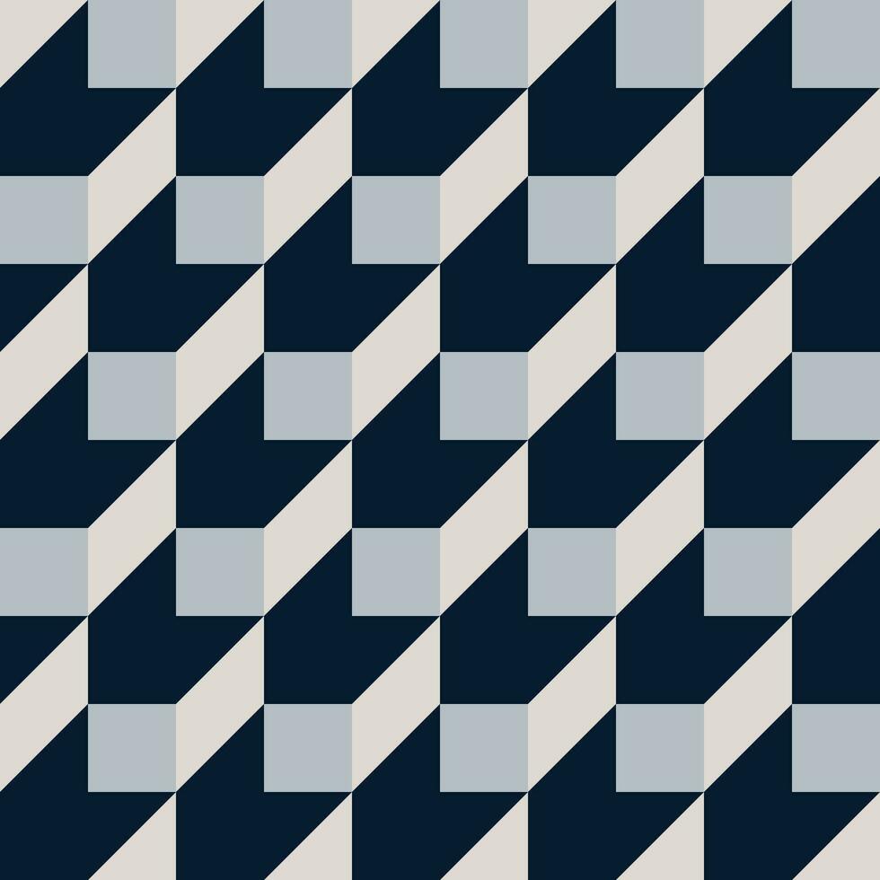 Vector illustration of abstract flat seamless contemporary modern mid-century monochrome geometric square pattern. For wallpaper design, pattern, background, web, print, card